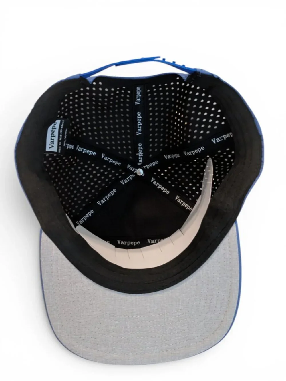 Varpepe Navy Perforated Snapback Hat Size XL NWT